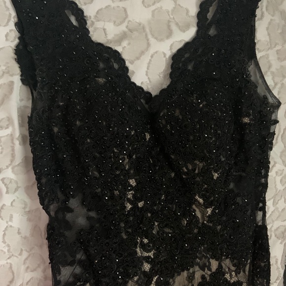 Black Laced Prom Dress - Picture 6 of 6